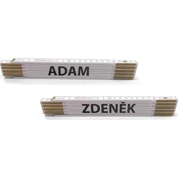 Skládací metry se jmény, 2 m, dřevěné, Jméno na metru: TOMÁŠ