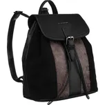 Dámský batoh z ekokůže s klopou - David Jones Barva: Černá