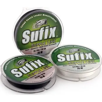 Sufix Supple Link 70 m 30 lb 13,7 kg černý - vlasec na návazce