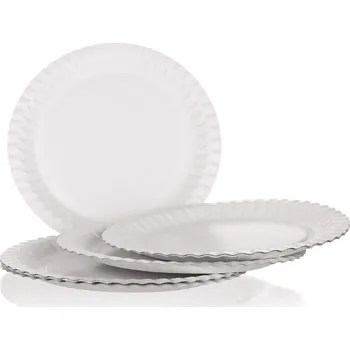 Stolování BANQUET talíř papírový 23cm MY PARTY (12ks) jednorázový