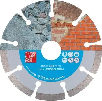 Řezný kotouč Levior Kotouč diamantový DIAMANT 115x1.8x22.2mm segment