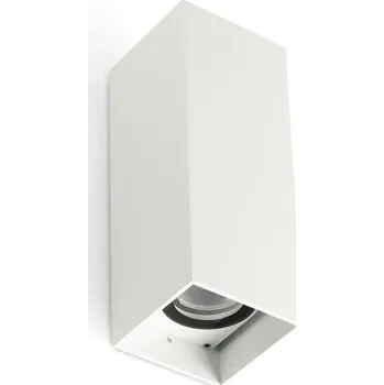 Venkovní osvětlení FARO KOV 2L nástěnné svítidlo hranaté, bílá 2700K 34°/34° - FARO FARO 71793-125