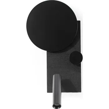 Nástěnné svítidlo FARO KLEE pravé nástěnné svítidlo s čtecí lampičkou, černá - FARO FARO 20058