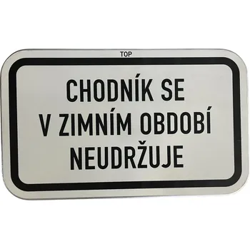 Zahradní úložný box PROFIBA Značka "Chodník se v zimním období neudržuje"
