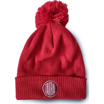 Kšiltovka Tatra čepice Tatra pletená,zimní červená