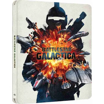 Blu-ray film Battlestar Galactica (45. výročí) - Blu-ray (s CZ) + 4K UHD (bez CZ) Steelbook