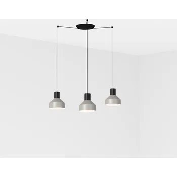 FARO KOMBO 200 závěsné svítidlo, šedá, 3L - FARO FARO 68593-3L