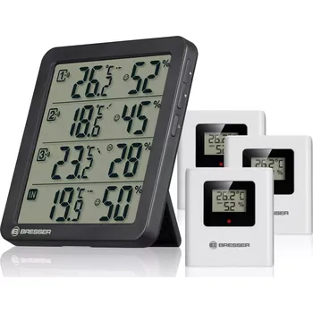 Meteostanice Teploměr-vlhkoměr BRESSER Quadro NV