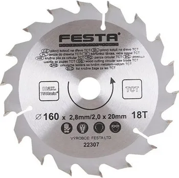 Pilový kotouč Levior Kotouč pilový FESTA SK 160/2.8/20mm 18T