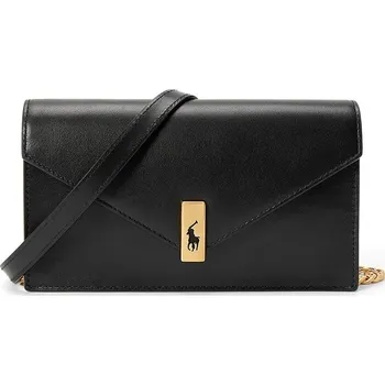 Peněženka Kožená peněženka Polo Ralph Lauren černá barva, 427961946 99X, vel. ONE SIZE
