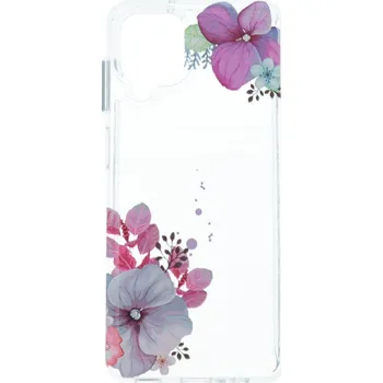 Pouzdro na mobilní telefon Kryt Samsung A12 Image pevný Violet Blossom (obal neboli pouzdro na Samsung A12)
