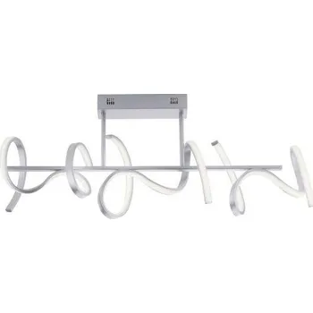 JUSTLIGHT CURLS LED stropní svítidlo, stříbrná, moderní design SimplyDim 3000K - LEUCHTEN DIREKT / JUST LIGHT LD 19032-21