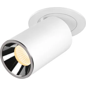 Bodové svítidlo SLV - BIG WHITE NUMINOS® PROJECTOR M stropní zápustné svítidlo, 3000 K, 40°, válcové, bílé/chrom - BIG WHITE (SLV) LA 1007007
