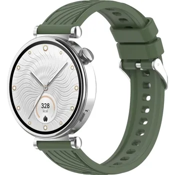 Příslušenství k chytrým hodinkám eses Vzorovaný silikonový řemínek - Zelený, 18 mm