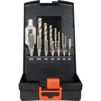 Závitořezný nástroj Sada ručních závitníků M3-M12 HSS-G s vrtáky a vratidlem , Projahn PJ-910135