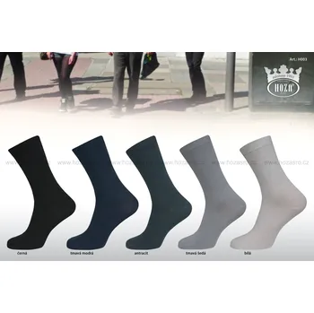 Dámské ponožky Dámské ponožky HOZA s elastanem - tmavý mix - H003 Barva: balíček tmavý 5párů, Velikost: 35-38