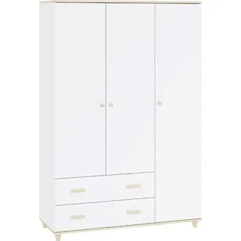 Šatní skříň Šatní skříň GOODY 3D2S, Bílá/Akácie