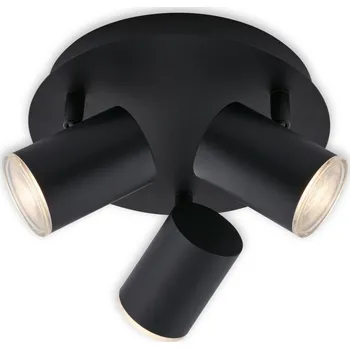 Koupelnové svítidlo BRILONER LED bodové svítidlo pr. 21 cm 3xGU10 max. 5W černá - BRILONER BRI 2731-035