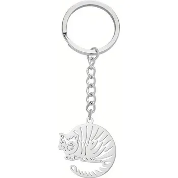 Přívěsek na klíče s kočkou