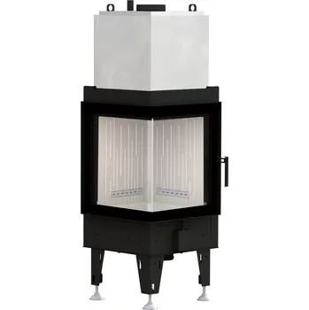 Krbová vložka BEF Home s.r.o. BEF HOME AQUATIC WH 450 E krbová vložka 7,8kW s výměníkem černá
