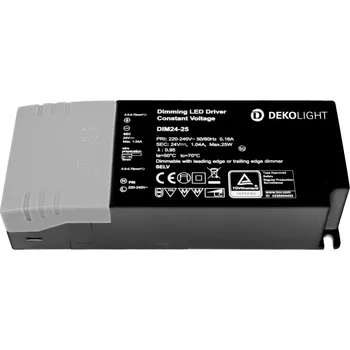 Příslušenství pro svítidlo LIGHT IMPRESSIONS Deko-Light LED-napájení BASIC, DIM, CV, 24V 2,5-25W konstantní napětí 105-1040 mA IP20 stmívatelné 24V DC 2,50-25,00 W - LIGHT IMPRESSIONS IMPR 862221
