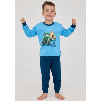 Chlapecké pyžamo Cornette pyžamo chlapecké 477/161 Farm - modrá, 122-128 (Chlapecké pyžamo Cornette)