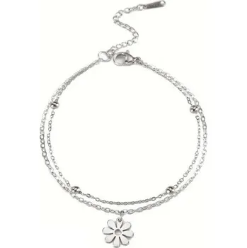Náramek Náramek s květinou ocelový