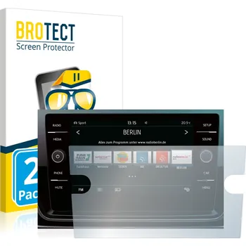 Telefonní příslušenství 2x BROTECT Displayschutz-Folie pro Volkswagen Arteon 2017-2019 Composition Media 8 2017 (2x čirá ochranná fólie BROTECT pro Volkswagen Arteon 2017-2019 Composition Media 8 2017)