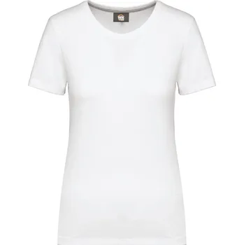 Kariban Tričko WK307, pracovní, krátký rukáv, dámské COT20W30700104-white XL Bílá