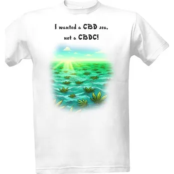 Tričko s potiskem CBD sea pánské
