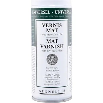 Speciální výtvarná barva Sennelier Matný lak AntiUV pro olej a akryl sprej 400 ml