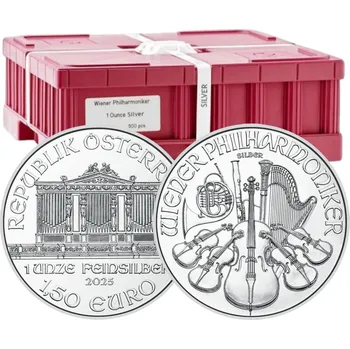 Münze Österreich AG Stříbrná investiční mince 1 Oz - Wiener Philharmoniker 2025 MasterBox (500ks)