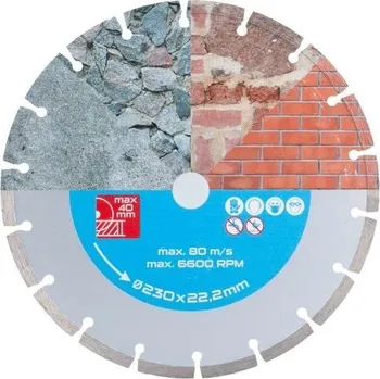 Řezný kotouč Levior Kotouč diamantový DIAMANT 230x2.4x22.2mm segment