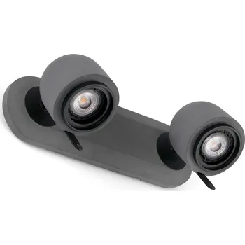 Nástěnné svítidlo FARO STONE 2L nástěnná lampa, šedá - FARO FARO 43501