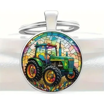 Přívěsek na klíče traktor