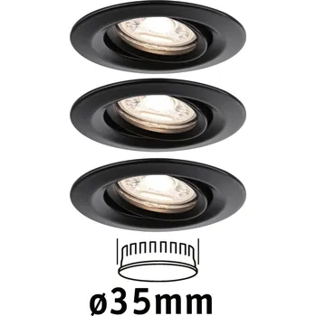 Koupelnové svítidlo PAULMANN LED vestavné svítidlo Nova Mini Coin základní sada výklopné 66mm 15° Coin 3x4W 230V 2700K - PAULMANN P 93083