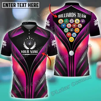 Dámské tričko Košile pro hráče Billiard Kulečník s vlastním jménem CS470 Velikost: 3XL, Barva (Varianta): Polo košile 6