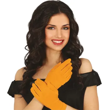 Karnevalový doplněk GuircaOranžové rukavice krátké