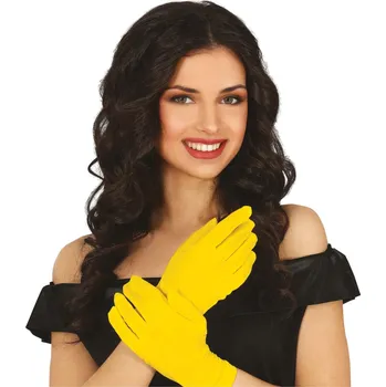 Karnevalový doplněk GuircaŽluté rukavice krátké