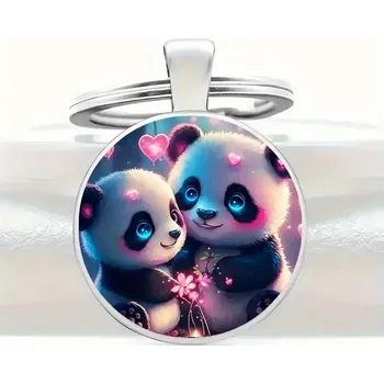 Přívěsek na klíče panda