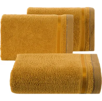 Ručník FROTÉ RUČNÍK ABBIE 100X150 CM TMAVĚŽLUTÁ