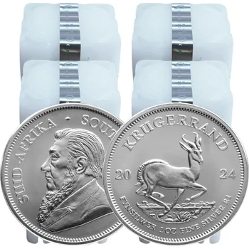 South African Mint Company Stříbrná investiční mince 1 Oz - Krugerrand 2024 Tuby (100ks)