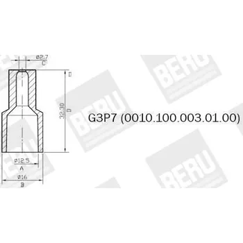 Chladič motoru Držák chladiče BERU by DRiV G3P7