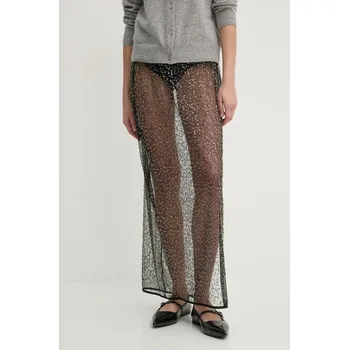 Dámská sukně Sukně Samsoe Samsoe SAAGNETA černá barva, maxi, F24400144 99X, vel. M