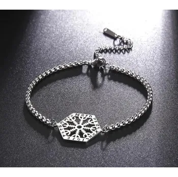 Náramek Náramek viking - kompas - vegvisir - ocelový