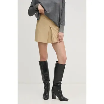 Dámská sukně Sukně United Colors of Benetton béžová barva, mini, áčková, 4962D003X 12X, vel. 36