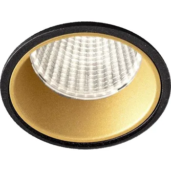 Koupelnové svítidlo KOHLLIGHTING VERSUS zapuštěné svítidlo s rámečkem černá-zlatá 15 W 3000K nestmívatelné - KOHL-Lighting KHL K51100.03.RF.BK-GL.38.ST.8.30