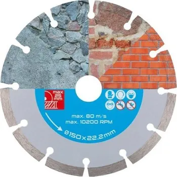 Řezný kotouč Levior Kotouč diamantový DIAMANT 150x2.2x22.2mm segment