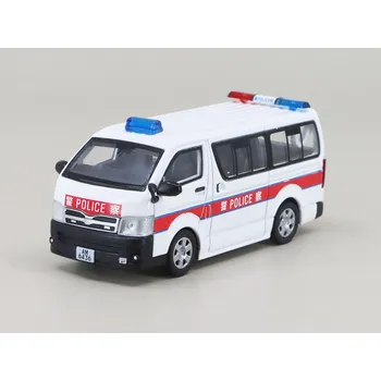 autíčko Toyota Hiace Hongkongská Policie AM6436 Van 1:64 - Era Car Toyota Hiace Hong-Kong Police - kovový model auta 1/64