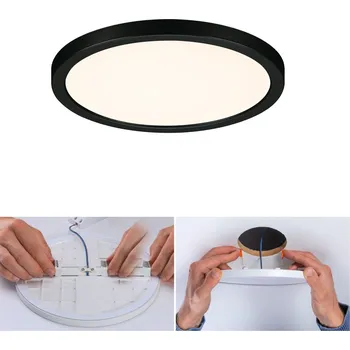 Koupelnové svítidlo PAULMANN VariFit LED vestavné svítidlo Areo IP44 kruhové 175mm 3000K černá - PAULMANN P 79961